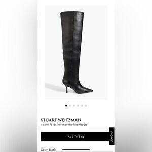 Stuart Weitzman Black Over the Knee Boots